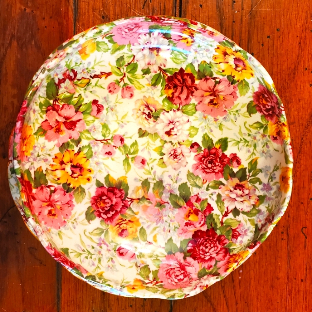 Mid Century Made in England floral dish